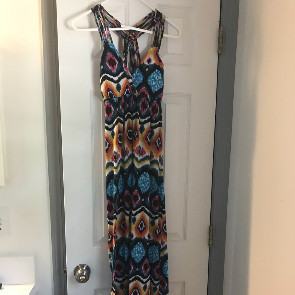 Tribal print maxi dress